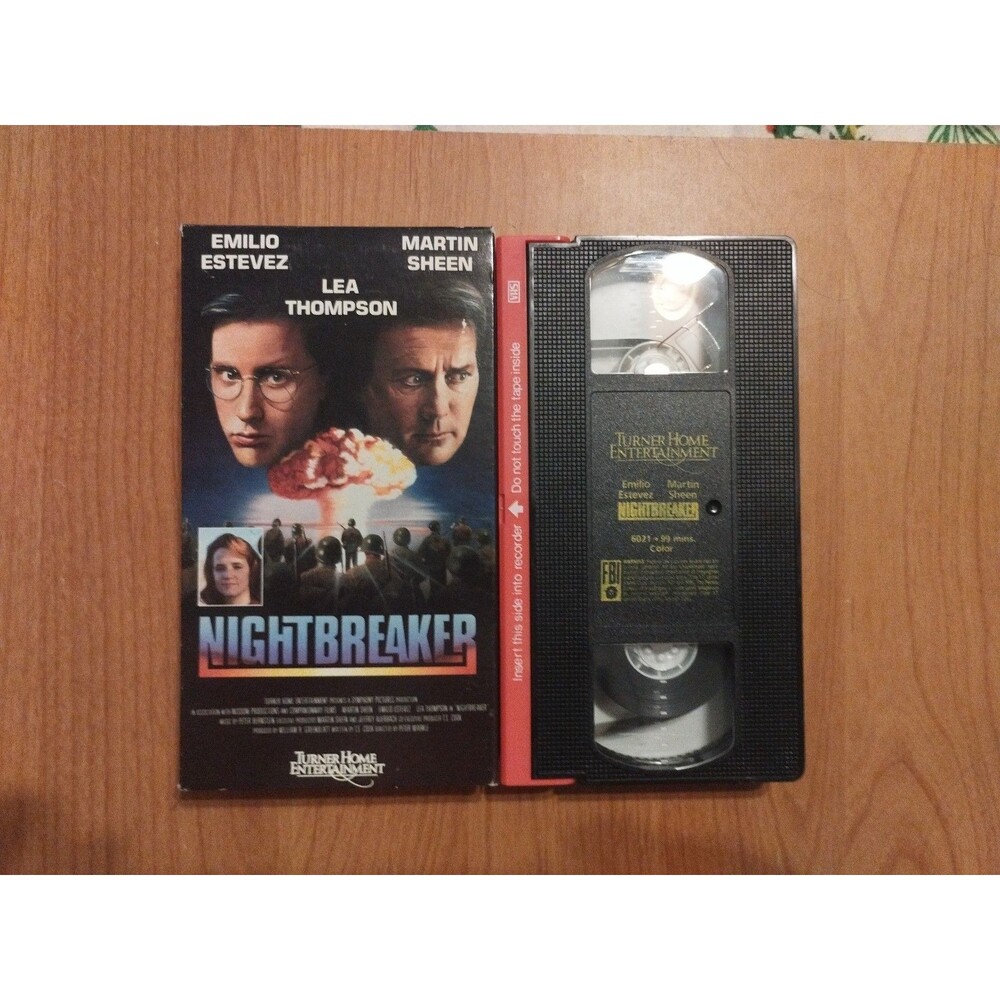 Nightbreaker - Martin Sheen, Emilio Estevez, Lea Thompson VHS 1989 Red Tape Guar